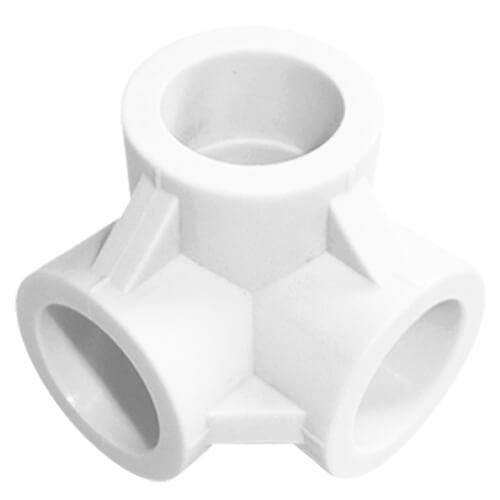 PPR Тройник D20 двухплоскостной Tebo