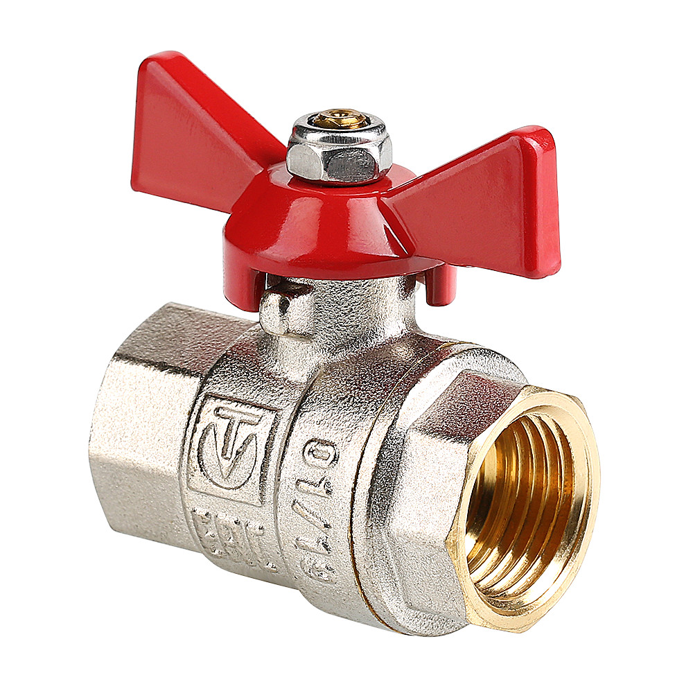 Кран шаровый 3/4 г/г бабочка VALTEC