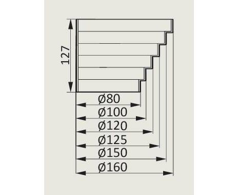 Переход эксцентриковый 80/160