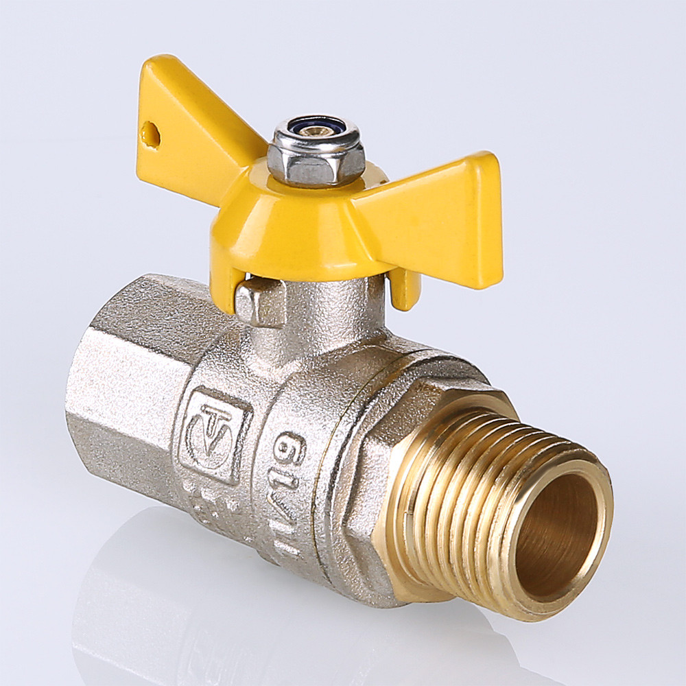 Кран ГАЗ 1/2 г/ш бабочка VALTEC