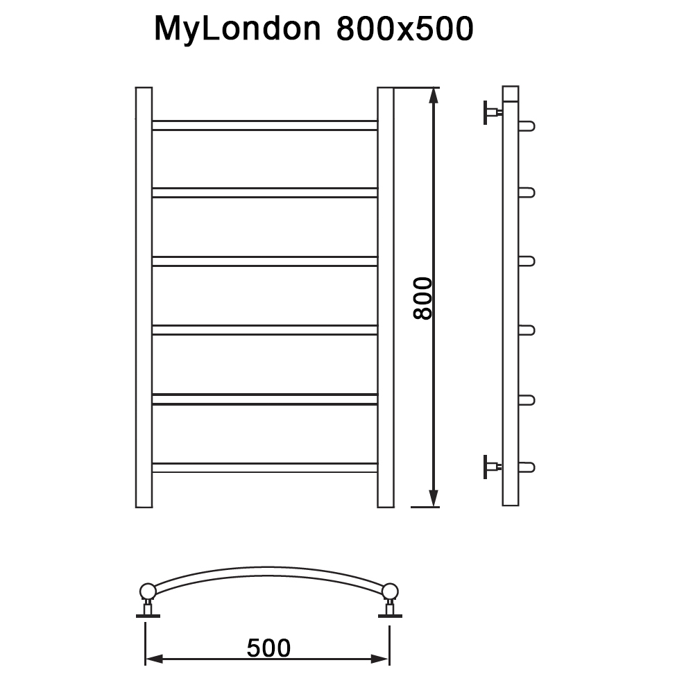 Полотенцесушитель My London 50х80